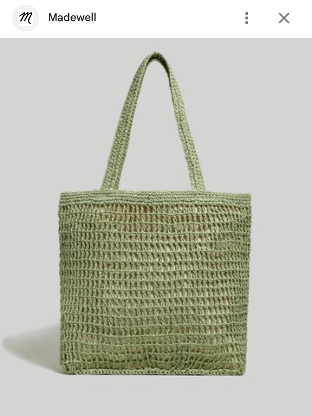 Madewell The Transport Tote: Straw Edition